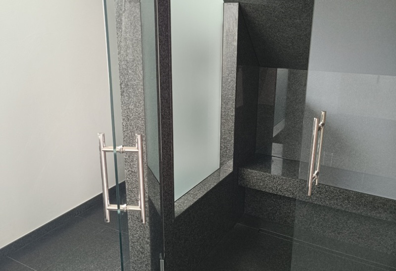 Glasdusche
