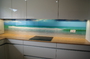 Bild einer Glasrückwand mit Fotodigitaldruck