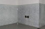 Bild einer Glasrückwand mit Effektlackierung "Spinnengewebe"