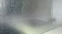 Bild einer Glasrückwand mit Blattsilber